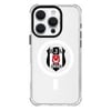 Piolent BJKCASE24001-iPhone16Pro Beşiktaş Magsafe Logo Şeffaf Telefon KılıfıTelefon