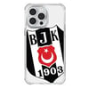 Piolent BJKCASE24003-iPhone13ProMax Beşiktaş Büyük Logo Şeffaf Telefon KılıfıTelefon