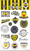 Piolent FBST26004 Fenerbahçe Yellow Canary Sticker SheetStickerlar