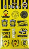 Piolent FBST26010 Fenerbahçe Basketbol Sticker SheetStickerlar