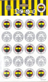 Piolent FBST26011 Fenerbahçe Arma Sticker SheetStickerlar