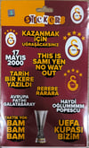 Piolent GSST26014 Galatasaray Kırmızı Slogan Sticker SheetStickerlar