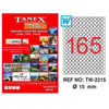 Tanex Bilgisayar Etiketi 15 Mm Tw-2215Tanex Bilgisayar Etiketi 15 Mm Tw-2215 - Kirtasiyem.netBilgisayar Etiketleri