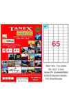 Tanex Bilgisayar Etiketi 38,1X21,2 Tw-2065Tanex Bilgisayar Etiketi 38,1X21,2 Tw-2065 - Kirtasiyem.netBilgisayar Etiketleri
