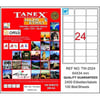 Tanex Tw-2024 64X34 Mm Sökülebilir Laser Etiket 100 Ad.Tanex Tw-2024 64X34 Mm Sökülebilir Laser Etiket 100 Ad. - Kirtasiyem.netBilgisayar Etiketleri