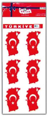 Vatan Sticker Bayraklı Haritalı Çıkartma 10,5X23 20 LiVatan Sticker Bayraklı Haritalı Çıkartma 10,5X23 20 Li - Kirtasiyem NetStickerlar