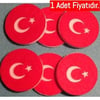 Vatan Türk Bayrağı Keçe Köşeli Yuvarlak (1 Adet)Vatan Türk Bayrağı Keçe Köşeli Yuvarlak - Kirtasiyem NetBayraklar