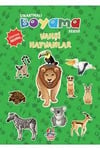 Yağmur Çıkartmalı Boyama Serisi-Vahşi HayvanlarBoyama Kitapları
