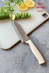 Fika Microban Santoku Bıçak 18cm. BejProfesyonel BıçaklarNeoflam