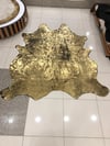 A Kalite Naturel Dana Post Üzerine Gold Varak 