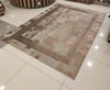 Bienna Fur El Dokuması Bakır Hamteks Bakır Bordür Doğal Deri Halı / Kilim