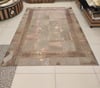 Bienna Fur El Dokuması Bakır Hamteks Bakır Bordür Doğal Deri Halı / Kilim