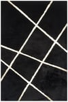 Bienna Fur Kaymaz İpek Pelüş & Deri Bordür Halı / Kilim