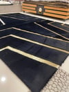 Bienna Fur Kaymaz Taban İpek Pelüş & Deri Bordür Halı / Kilim