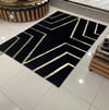 Bienna Fur Kaymaz Taban İpek Pelüş & Deri Bordür Halı / Kilim