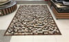 Bienna Fur Kaymaz Taban Patchwork Natürel Halı / Kilim