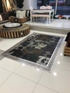 Hamteks dıştan gümüş versace bordür