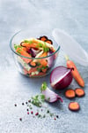 Pyrex 154P001/7044 Kapaklı Yuvarlak Saklama Kabı 1,1L