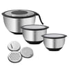 Aryıldız Black Steel Rendeli Karıştırma Set 9 Parça