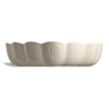 Emile Henry Madeleine Fırın Kabı Kalp 6,5 x 24,5 x 26,5 cm Ekru / Clay