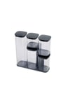 Podium 5'li Saklama Kabı Seti - Gri, 33,3 x 31,5 x 10,9 cm