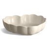 Emile Henry Madeleine Fırın Kabı Kalp 6,5 x 24,5 x 26,5 cm Ekru / Clay