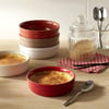 Emile Henry Fırın Kabı Yuvarlak Creme Brulee 2'li Set Kırmızı/Burgundy