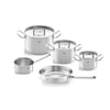 Fissler Vitavit Premium Mat Düdüklü Tencere 6.0L Buhar Sepetli + Original Profi Collection Metal Kapak 8 Parça Tencere Seti 24cm Tavalı + Tava Seti  