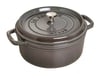 Staub La Cocotte Yuvarlak Döküm Tencere 24 Cm Grafit Gri 3,8 L