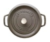 Staub La Cocotte Yuvarlak Döküm Tencere 24 Cm Grafit Gri 3,8 L