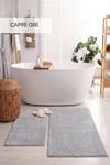 Capri Açık Gri - 40x60-60x100 Paspas Set