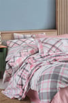 Cotton Life Çift Kişilik Nevresim Takımı - Nero Pembe