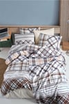 Cotton Life Çift Kişilik Pike Takımı - Nero Kahve