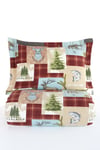 Flanel Çift Kişilik Nevresim Takımı Forest