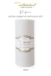 İgi Ranforce Çift Kişilik Lastikli Çarşaf Yastık Set 200x200+30 cm - Krem