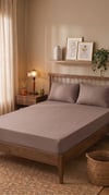İgi Ranforce Fitted Çarşaf Set - 160x200 cm - Açık Kahve