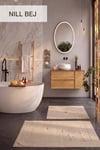 Luxor Nill Bej - 40x60-60x100 Paspas Set