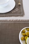 Olive Earth Masa Örtüsü Seti