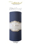 Ranforce Çift Kişilik Fitted Çarşaf Set 180x200+30 cm - İndigo