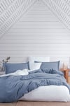 Soft Dream Çift Kişilik Nevresim Takımı İndigo
