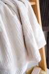 Soft Linen Aile Bornoz Seti - Natural Kahve