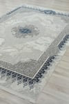 27139A MAVİ-160X230PERA MAVİ GRİ KADİFEMSİ YÜZEY POLYESTER HALI 27139 