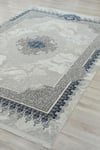 27139A MAVİ-160X230PERA MAVİ GRİ KADİFEMSİ YÜZEY POLYESTER HALI 27139 