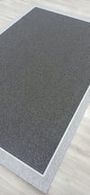 RUS 006)100 X 100-SAÇAKLRUSTİK ÖZEL ÖLÇÜ DEKORATİF SİSAL HALI 006 
