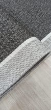 RUS 006)100 X 100-SAÇAKLRUSTİK ÖZEL ÖLÇÜ DEKORATİF SİSAL HALI 006 