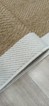 RUS 005)100 X 100-SAÇAKLRUSTİK ÖZEL ÖLÇÜ DEKORATİF SİSAL HALI 005 