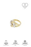 14 Karat (585) 3 Farbe Fantasie Ring