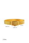 Trabzon Traditional Handcrafted Bracelet 5 Rows 14 K Solid Gold