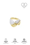 14 Karat (585) Zweifarbig Swarovski Mit Stein Fantasie Ring