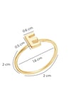 Alphabet Letter E Ring